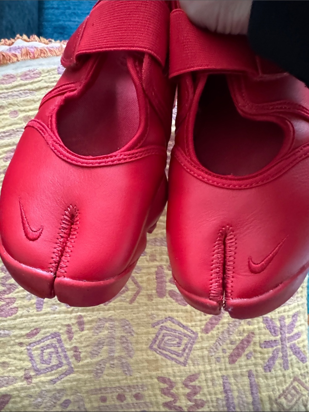 Nike Women Air Rift Leather Athletic Shoes Fire Red - Size 7 - Picture 6 of 6